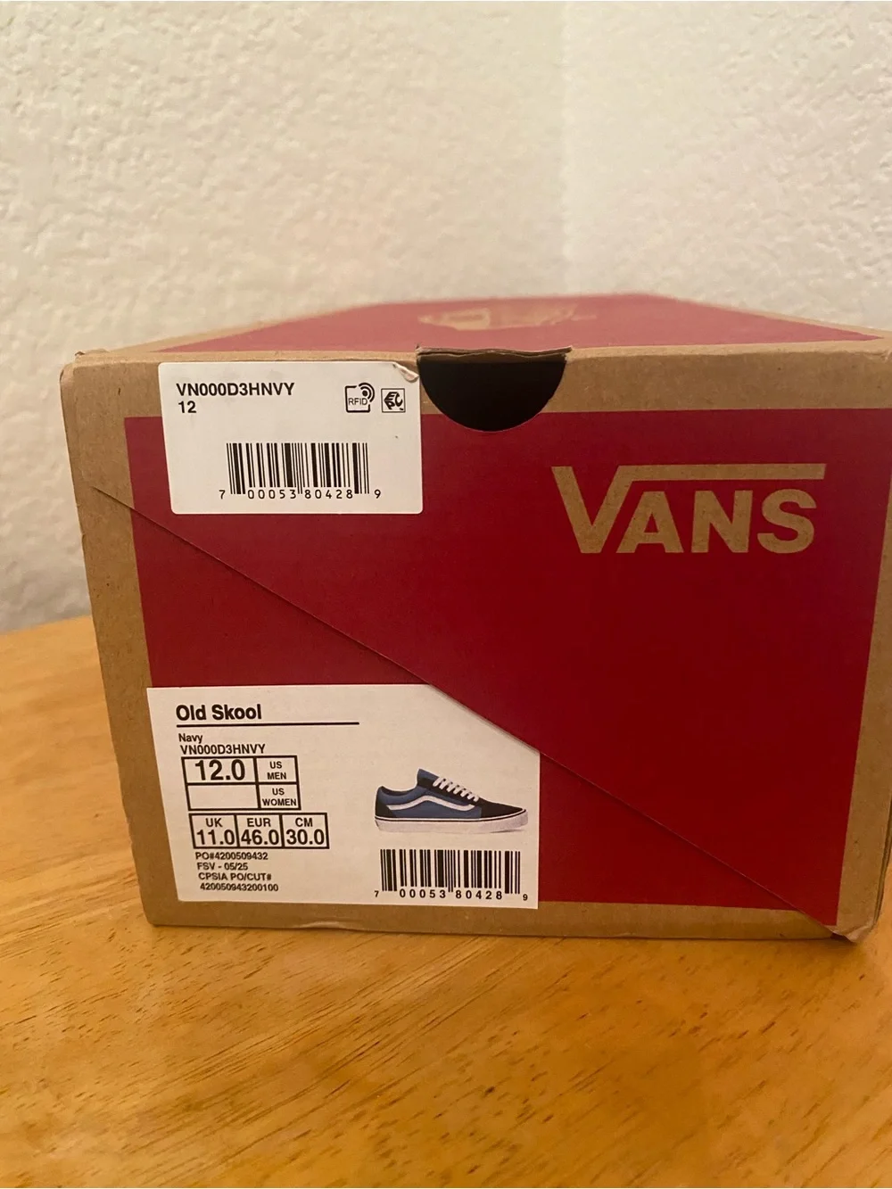 Vans Blue and Black Old Skool Skate Sneakers